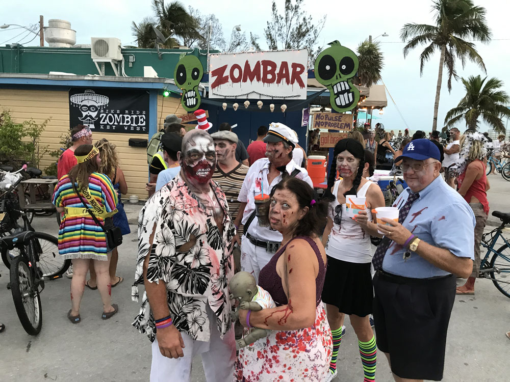 Zombie Bike Ride 2017 photo - Duval Street, Key West